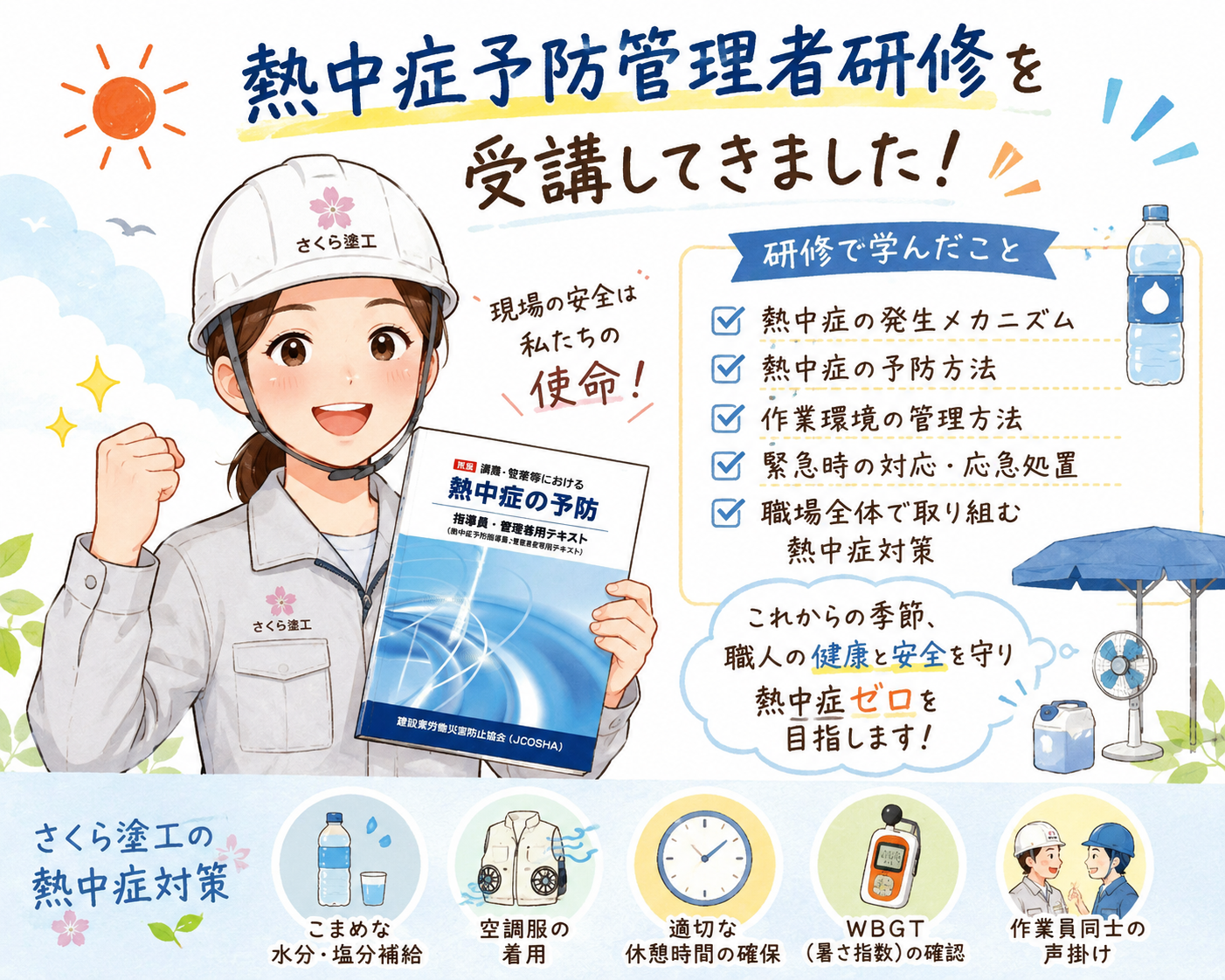 栃木市】熱中症予防管理者研修を受講してきました? - さくら塗工株式会社
